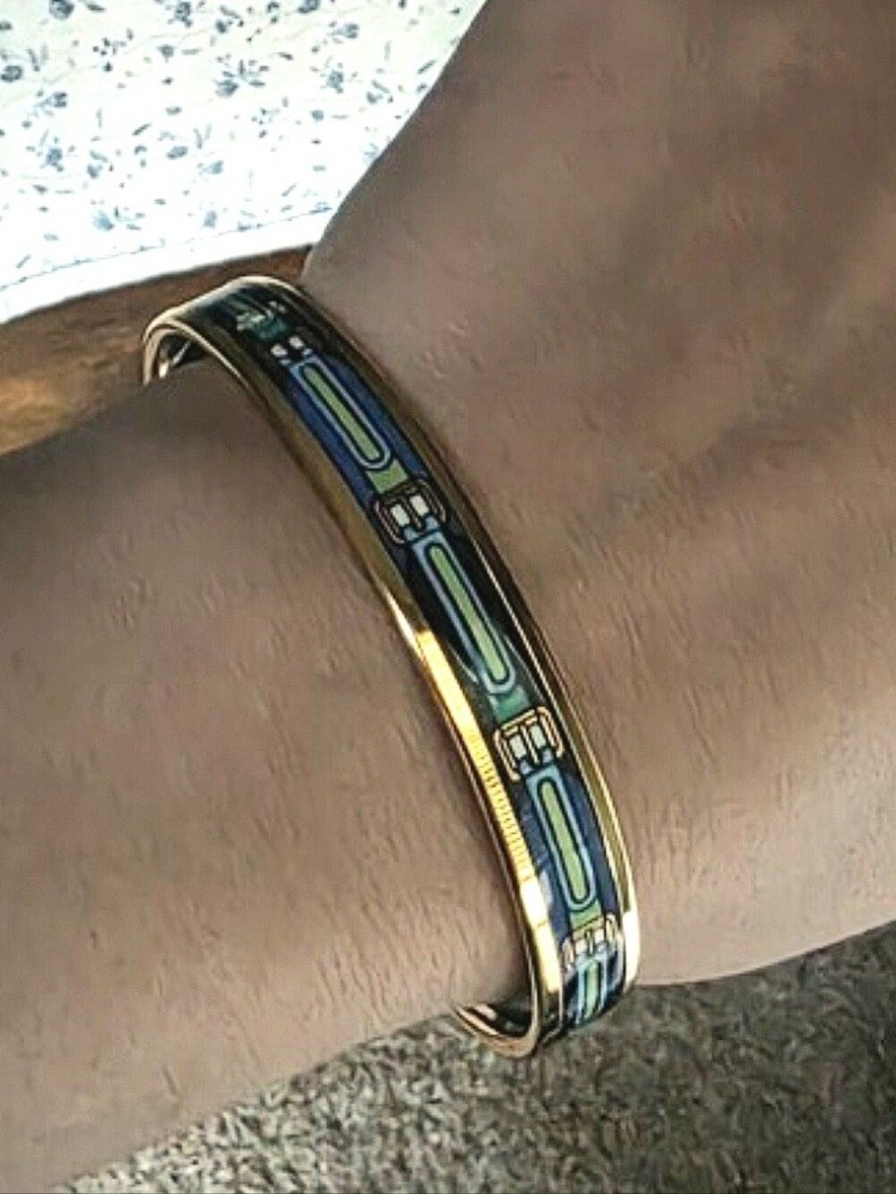 Hermès Belt Motif Bangle Made In Austria Pre-2010 - Rare & Vintage